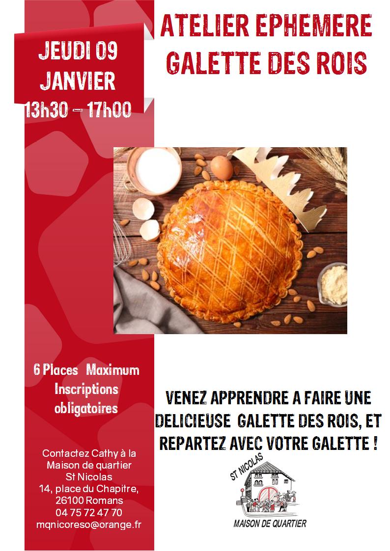 Atelier Galette éphémère 09 janvier 20202